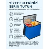 Ankaflex Araç Termosu Çantası Isı Yalıtımlı Mavi Piknik ve Kamp İçin 40x32x20 cm Boyutlarında