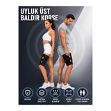 Ankaflex Ayarlanabilir Uyluk Desteği Baldır Korsesi Diz Arkası Kas Sıkıştırma Sargısı Üst Bacak Baldır Sargısı