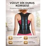 Ankaflex Balenli Dik Duruş Korsesi Bel Sır Korsesi Omurga Düzeltici Korse