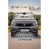 Ankaflex Büyük Boy Araba Ön Cam Güneşliği Balonlu Metalize Parlak Alüminyum Katlanabilir Oto Güneşlik Araç Güneşlik 145x70