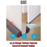 Ankaflex Çift Taraflı Gri Kapı Altı Rüzgar Soğuk ve Haşere Önleyici Isı Yalıtım Süngeri