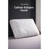 Ankaflex Colmar Visco Kolajen Yastık – Ortopedik Boyun Omuz Destekli, Cilt Dostu, Visco Sünger, Fermuarlı Kılıf - 60 x 43 cm - Beyaz