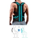 Ankaflex Erkek ve Kadın Dik Duruş Korsesi,dik Duruş Aparatı,sırt Korsesi - Siyah - 2XL
