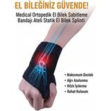 Ankaflex Figiza Statik El Bilek Splinti Medikal Ortopedik El Bilek Sabitleme Bandajı Neopren ile Konforlu Kullanım - Standart
