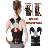 Ankaflex Fitness Ayarlanabilir Dik Duruş Korsesi Ofis Ev Spor Kemeri Omurga Duruş Oturma Korsesi Sırt Postür Kemeri