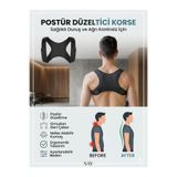 Ankaflex Highconcept Dik Oturma Kambur Korsesi Medikal Ortopedik Korse Dik Duruş Korsesi