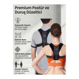 Ankaflex Highconcept Medikal Deri Desenli Korse Ortopedik Dik Duruş Korsesi Kamburluk Korsesi