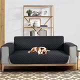 Ankaflex Kanepe Berjer Koltuk Örtüsü Kılıfı Sıvı Su Geçirmez Kedi Köpek Koltuk 3lü Yatak Evcil Hayvan Örtüsü Kılıfı - 145 x 180 cm - Siyah