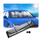 Ankaflex Katlanabilir Oto Güneşlik Araba Ön Cam Güneşliği Uyumlu Balonlu Metalize Darlak Alüminyum (130X60CM