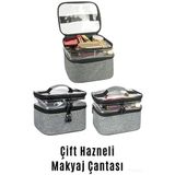 Ankaflex Makyaj Çantası Bavulu Seyahat Makyaj Seti