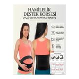 Ankaflex Medikal Ayarlanabilir Beden Balenli Doğum Öncesi Hamile Kemeri Standart Hamile Korsesi Bel Korsesi