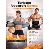 Ankaflex Medikal Unisex Termal Ter Sauna Bandı Korsesi Zayıflama Bel Mide Sargısı