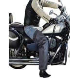 Ankaflex Motorbisiklet Kullanıcıları Için Sıvı ve Rüzgar Geçirmez Isı Yalıtımlı Koruyucu Pantolon - Standart - Siyah