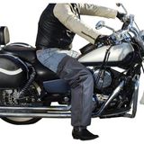 Ankaflex -Motorcu Diz Koruma Örtüsü Yağmurluk ve Dizlik Rüzgar Koruyucu - Standart - Siyah