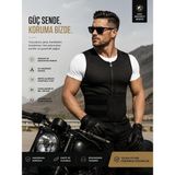 Ankaflex Motosiklet Koruma Yeleği Polyester Su Geçirmez Ayarlanabilir Kayışlı Unisex Giysi