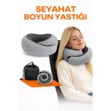 Ankaflex Ortopedik Spiral Boyun Destekli Seyahat Yastığı %100 Ortopedik Visko Seyahat Yastığı