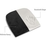 Ankaflex Ortopedik Visko Anatomik Oturma Yastığı Ofis Minderi Sandalye Minderi Medikal Minder - Siyah - 44 x 36 x 9,5 cm