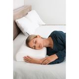 Ankaflex Ortopedik Visko Yastık Boyun Fıtığı Boyun Düzleşmesi Destekli Lüks Ortapedik Yastık - Beyaz - 34 x 50 cm
