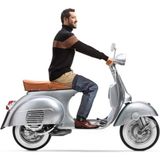 Ankaflex Siyah Yağmur Rüzgar Önleyici Motosiklet Diz Koruma Örtüsü