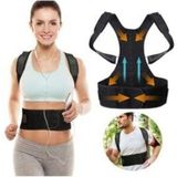 Ankaflex Unisex Manyetik Ortopedik Dik Duruş Bel Sırt Korsesi Siyah Ayarlanabilir Konforlu Tasarım - STANDART 1 (S-M BEDEN)