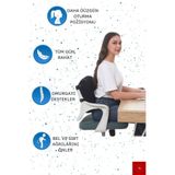 Ankaflex Visco Ortopedik Bel Minderi Bel Yastığı Oto Araç Koltuk Ofis Bel Minderi