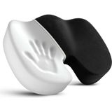 Ankaflex Visko Cocix Minder Oturma Minderi Basur Minderi Ortapedik Oturma Minderi Oturma Simidi Yastığı - 59 x 39 cm - Beyaz