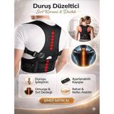 Ankaflex Yeni Nesil Sırt ve Bel Düzleştirici Korse - Siyah - Standart