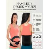 Ankaflex Yeni Tasarım Hamile Bel Destek Korsesi - Antara Siyah - M - L