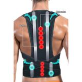 Ankaflex Yenilikçi Tasarım Unisex Siyah Balenli Manyetik Duruş Düzeltici Dik Duruş Korsesi 3838060000477