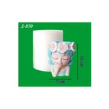 AnkaHobiMarket Kız Sukulent Saksı (Çiçek Taçlı) () S850