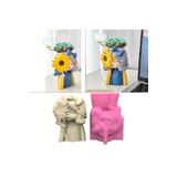 AnkaHobiMarket Küçük Ayçiçekli Kız Saksı Silikon Kalıp () S790