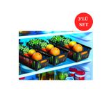 ankahometoys 3'lü Siyah Buzdolabı İçi Düzenleyici Sebze Meyve Sepeti Organizer Dolap İçi Organizer