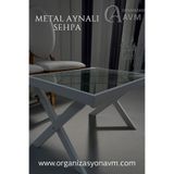 ANKAMETAL Metal Ayaklı Ayna Sehpa