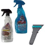 Ankanorm Cam Buz Çözücü (500 Ml) + Cam Buğu Önleyici (500 Ml) + Buz Kazıyıcı Araç 3'lü K�