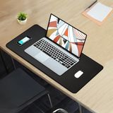 Ankanorm Gamer Pad, Oyuncu Mouse Pad, Kaymaz Taban Ofis Tipi Mousepad, Çalışma Masası Altlığı (70X30 - 90X40) - Koyu Siyah