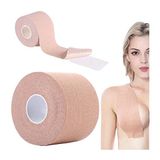 Ankanorm Göğüs Dikleştirici Bant Göğüs Sabitleştirici Bant Göğüs Şekillendirici Bant Göğüs Kaldırıcı Şerit Bant Göğüs Sarkma Düzenleyici (5cmx5m) 5cm x 5m