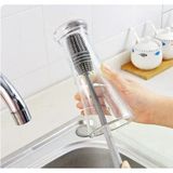 Ankanorm Silikon Kavanoz Fırçası Uzun Saplı Silikon Bardak, Biberon, Kavanoz Yıkama Fırçası Şişe Yıkama Fırçası (33cm)