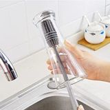 Ankanorm Silikon Kavanoz Fırçası Uzun Saplı Silikon Bardak, Biberon, Kavanoz Yıkama Fırçası Şişe Yıkama Fırçası (33cm)