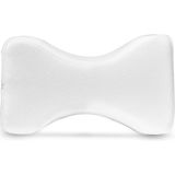Ankanorm Visco Ortopedik Bacak Arası Yastık Destek Minderi Destekleyici Yastık Hamileler Için Bacak Yastığı - 15 x 20 x 26 cm - Beyaz