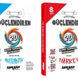 Ankara 2025 8. Sınıf Lgs Matematik + Türkçe Konu Tarama Denemesi Seti 2 Kitap