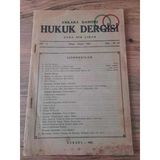 Ankara Barosu Hukuk Dergisi Nisan-Mayıs 1951, Cilt:7,Sayı:84-85 "Sadık Arda-Medeni Kanunun Değiştirilmesi" (Sahafiye Kitap)