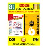 Ankara Güç.8.Sınıf 4+3 Genel Deneme+Hız Lgs 8.Sınıf 6Lı Genel Deneme Seti+Kalem