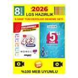 Ankara Güç.8.Sınıf 4+3 Genel Deneme+Okyanus 8.Sınıf Classmate 5 Li Deneme+Kalem