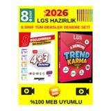Ankara Güç.8.Sınıf 4+3 Genel Deneme+Trend Karma 8.Sınıf Lgs 4 Deneme Set+Kalem