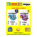 Ankara Güçlendiren 8.Sınıf 2 Kitap Deneme Seti Yeni Müfredat Matematik-Fen Beceri Temelli Sorular