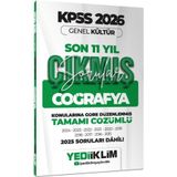 Ankara Kitap Merkezi 2026 KPSS Genel Kültür Coğrafya Konularına Göre Tamamı Çözümlü Son 11 Yıl Çıkmış Sorular Yediiklim