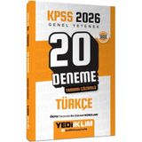 Ankara Kitap Merkezi 2026 KPSS Genel Yetenek Türkçe Tamamı Çözümlü 20 Deneme Yediiklim Yayınları
