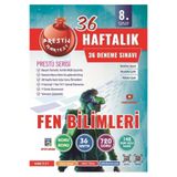 Ankara Kitap Merkezi 8. Sınıf Haftalık Fen Bilimleri Denemeleri Omega Nartest Yayınları