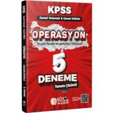 Ankara Kitap Merkezi KPSS Genel Kültür Genel Yetenek Operasyon 5 Deneme Eğit Akademi