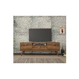 Ankara Mobilya Penta Ahşap Ayaklı Ceviz 160 Cm Tv Sehpası